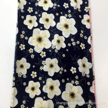 Hot Sale Flower Design Rayon Screen Print Fabric